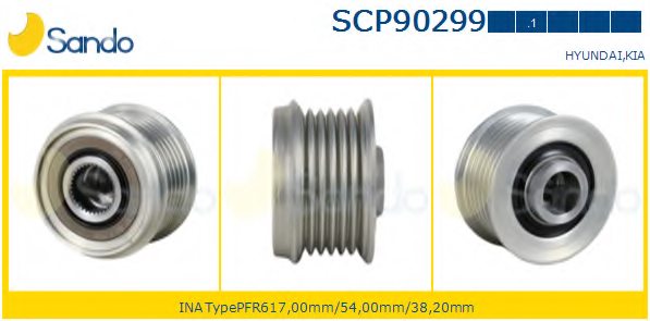 SANDO SCP90299.1 Pulley, alternator